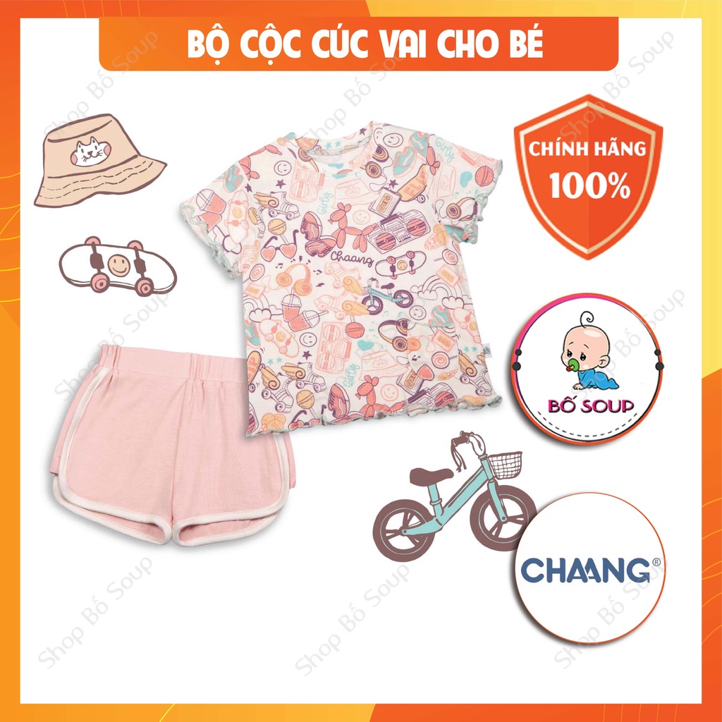 Bộ cộc tay chính hãng Chaang cho bé trai bé gái
