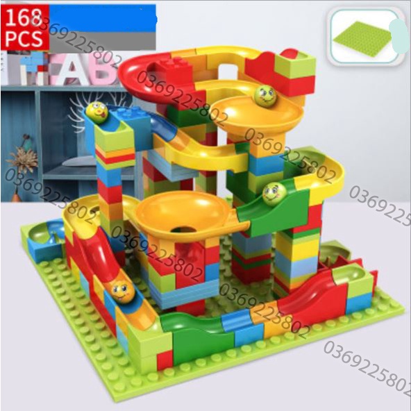 Lego cầu trượt bi 168 chi tiết