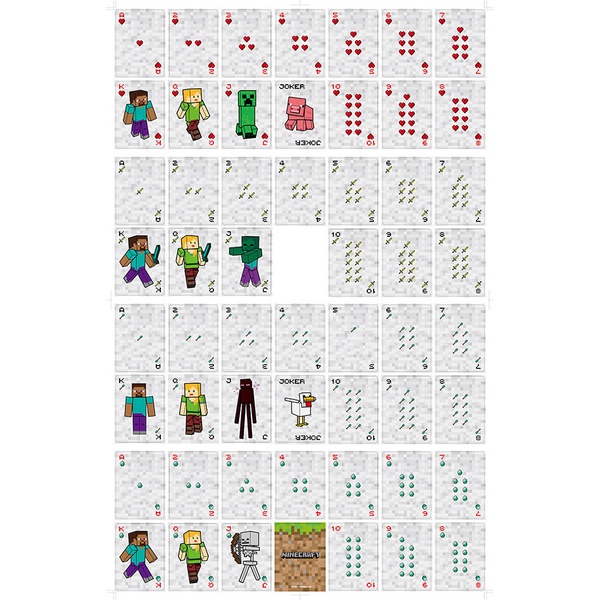 Bộ Thẻ Bài Trò Chơi Minecraft Cao Cấp