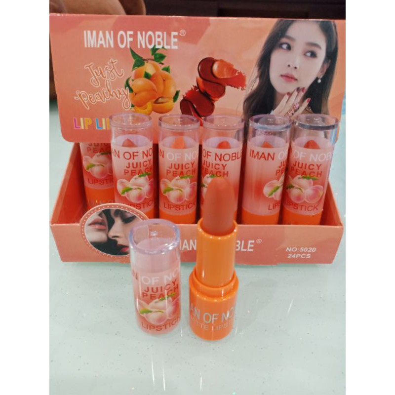 Son dưỡng môi cam đào iman of noble juicy peach ( mẫu mới)