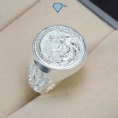 Nhẫn nam bạc thật mặt sói cá tính độc lạ NNA0333 - Trang sức TNJ