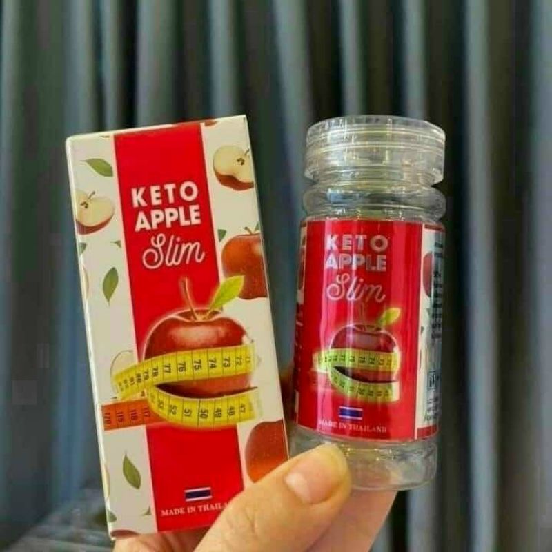 Combo 30viên Giảm Cân Keto Apple Slim kèm 30v detox - Thái Lan