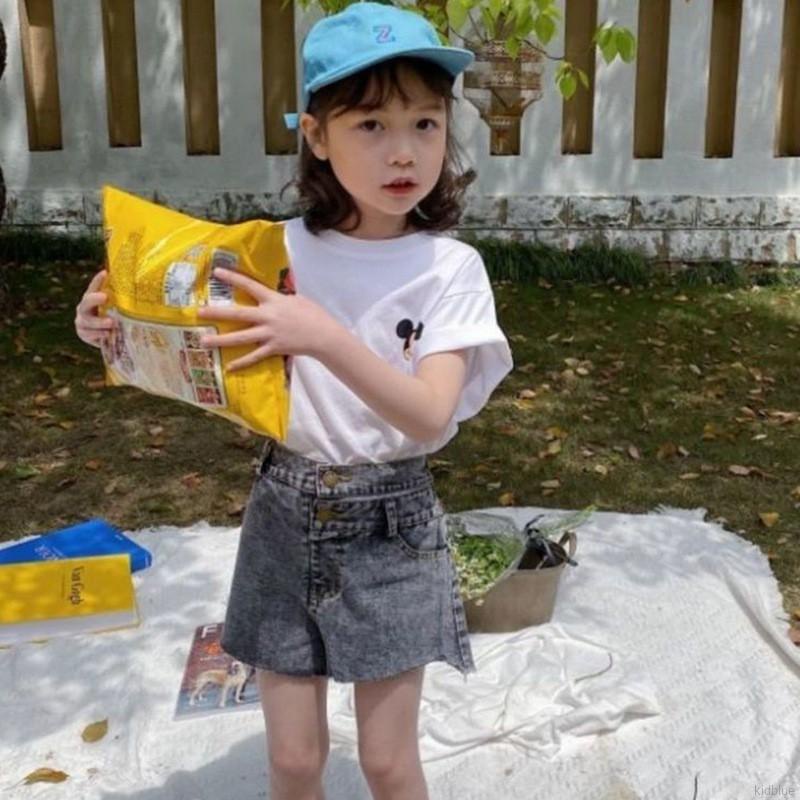 Áo Thun Ngắn Tay In Hoạt Hình Dễ Thương Phong Cách Thể Thao Hàn Quốc Cho Nữ