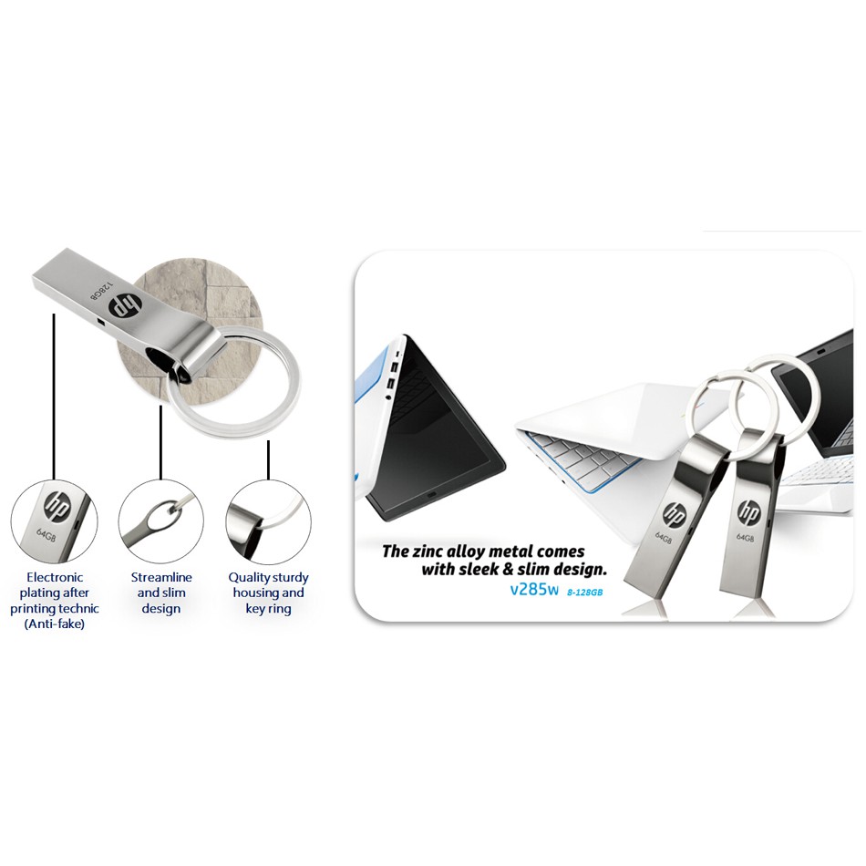 Ổ Đĩa Flash Usb 3.0 64GB 32GB V285W 16GB 8GB Dạng Móc Khóa