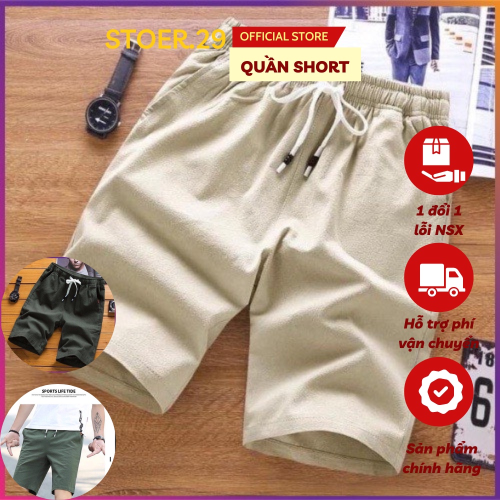 Quần Đùi Short Nam, Quần Đùi Nam Chất Vải Đũi Mềm Mát, Thấm Hút Mồ Hôi