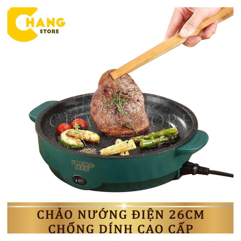 [ SỈ RẺ] Chảo Nướng Điện Mini, Bếp Nướng Điện, Nướng Thịt BBQ Hàn Quốc- 26cm,