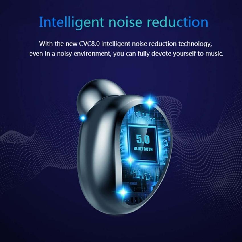 Tai nghe bluetooth không dây Amoi F9 TWS 5.0 ,tai nghe nhét tai gaming,pin 4-6h sử dụng,chống nước IPX7 dùng cho IP,ANDR