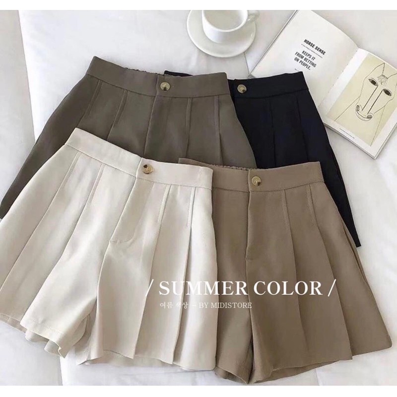Quần short nữ , quần đùi nữ xếp ly siêu hot 2021, dễ phối đồ | BigBuy360 - bigbuy360.vn
