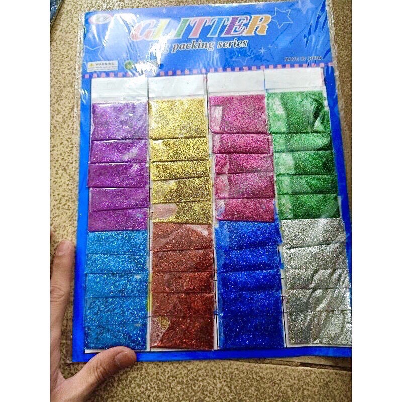 Vỉ 40 gói nhũ kim tuyến trang trí