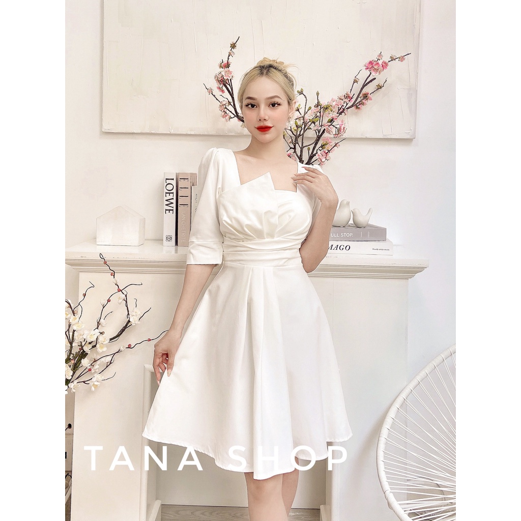 Đầm dự tiệc Đầm xếp ly ngắn dáng A dễ thương phù hợp mặc đi tiệc, đi chơi TANA D0451 | BigBuy360 - bigbuy360.vn