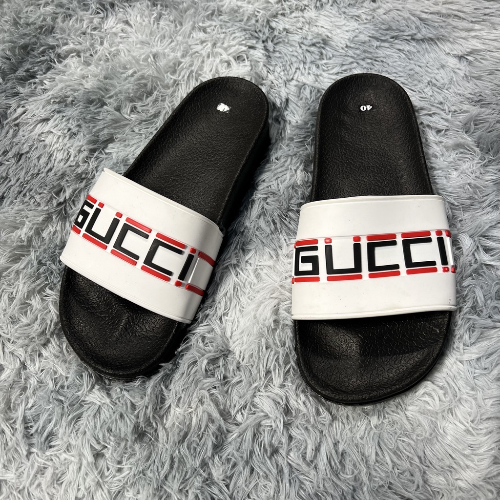 Dép Thể Thao Nam Nữ Gucci Chẩt Liệu Cao Su Kiểu Dáng Unisex