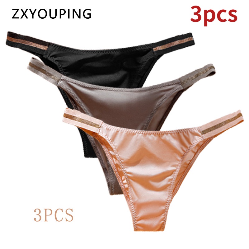 AOFEIQIKE Bộ 3 Quần Lót Không Đường May Mềm Mại Thoáng Khí Cho Nữ