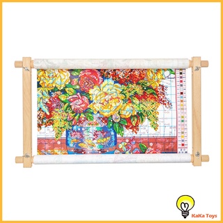 Khung gỗ sồi dùng thêu tranh chữ thập diy