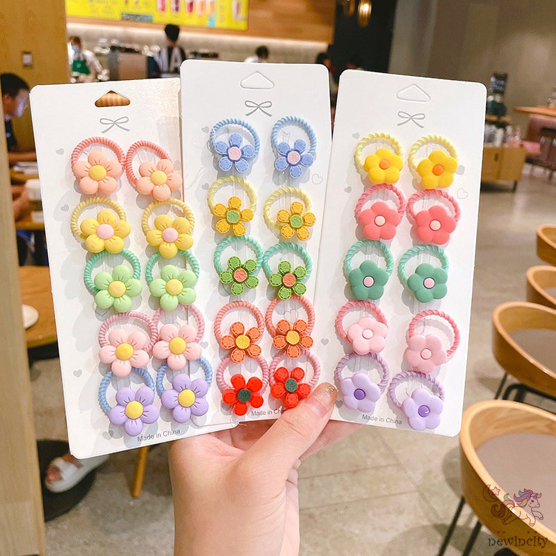 Dây Cột Tóc Nhiều Kiểu Dáng Màu Sắc Ngọt Ngào Đáng Yêu Cho Bé Gái