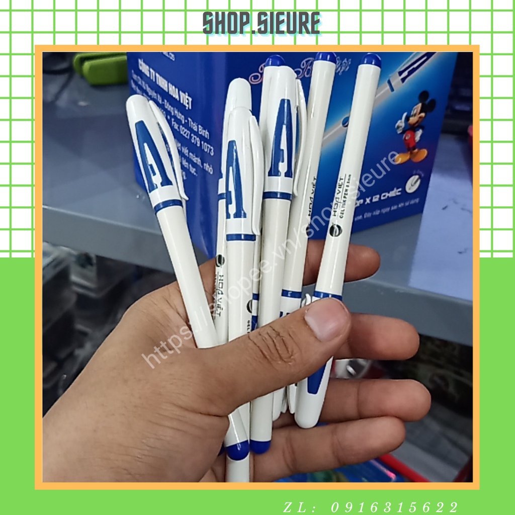 Bút bi nước chữ A - Hoa Việt (Hộp 12 chiếc)