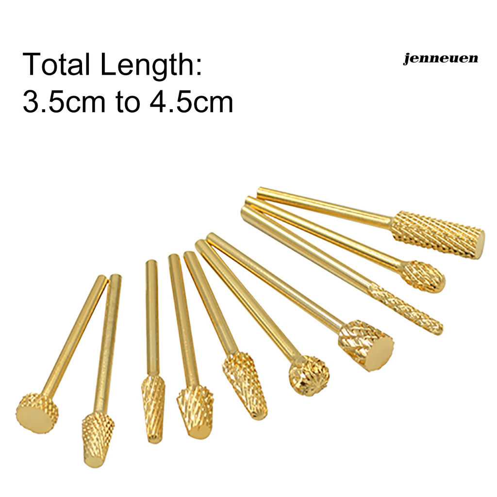 [Hàng mới về] Đầu mài mạ vàng cho máy mài móng tay chuyên dụng