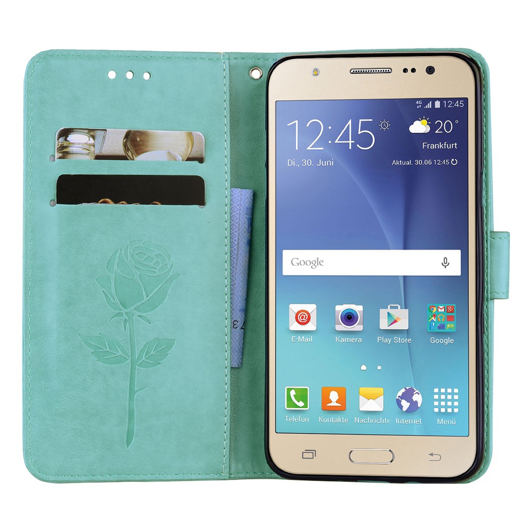 For Samsung J1 J3 J5 J7 2016 S3 J1mini J2 prime 3D Embossed Flower Leather case | BigBuy360 - bigbuy360.vn
