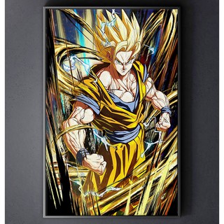 TRANH CANVAS ANIME DRAGON BALLS treo tường in theo yêu cầu - Son Goku 1