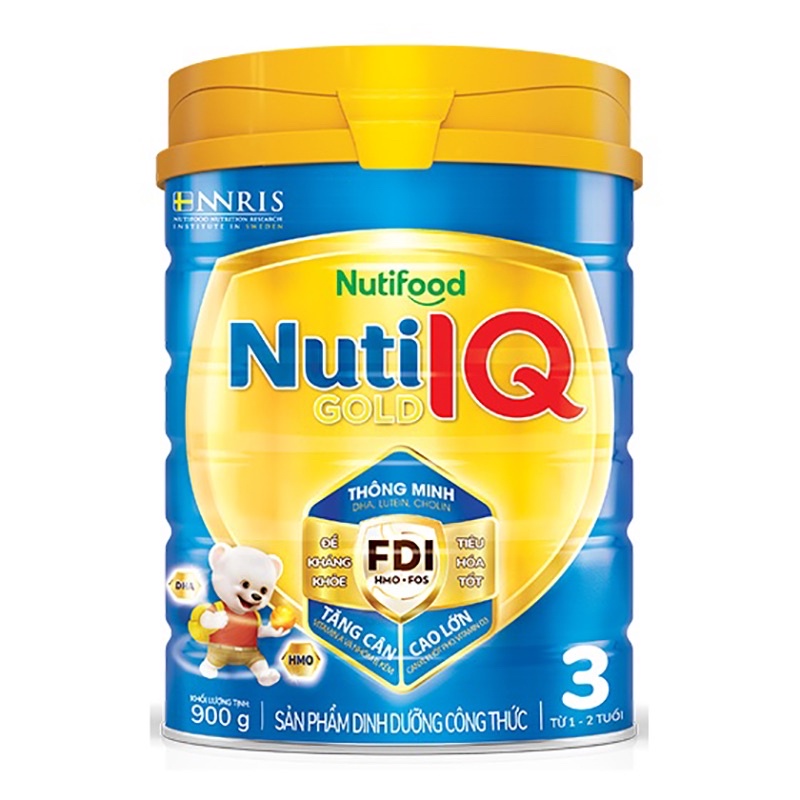 Sữa bột Nutifood Nuti IQ Gold lon 900g số 1,2,3