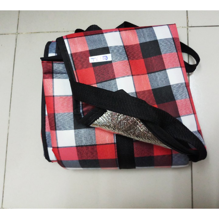 Túi giữ nhiệt lớn hình hộp, túi giao hàng, vải bố dầy 50x30cm cao 50cm  tx100