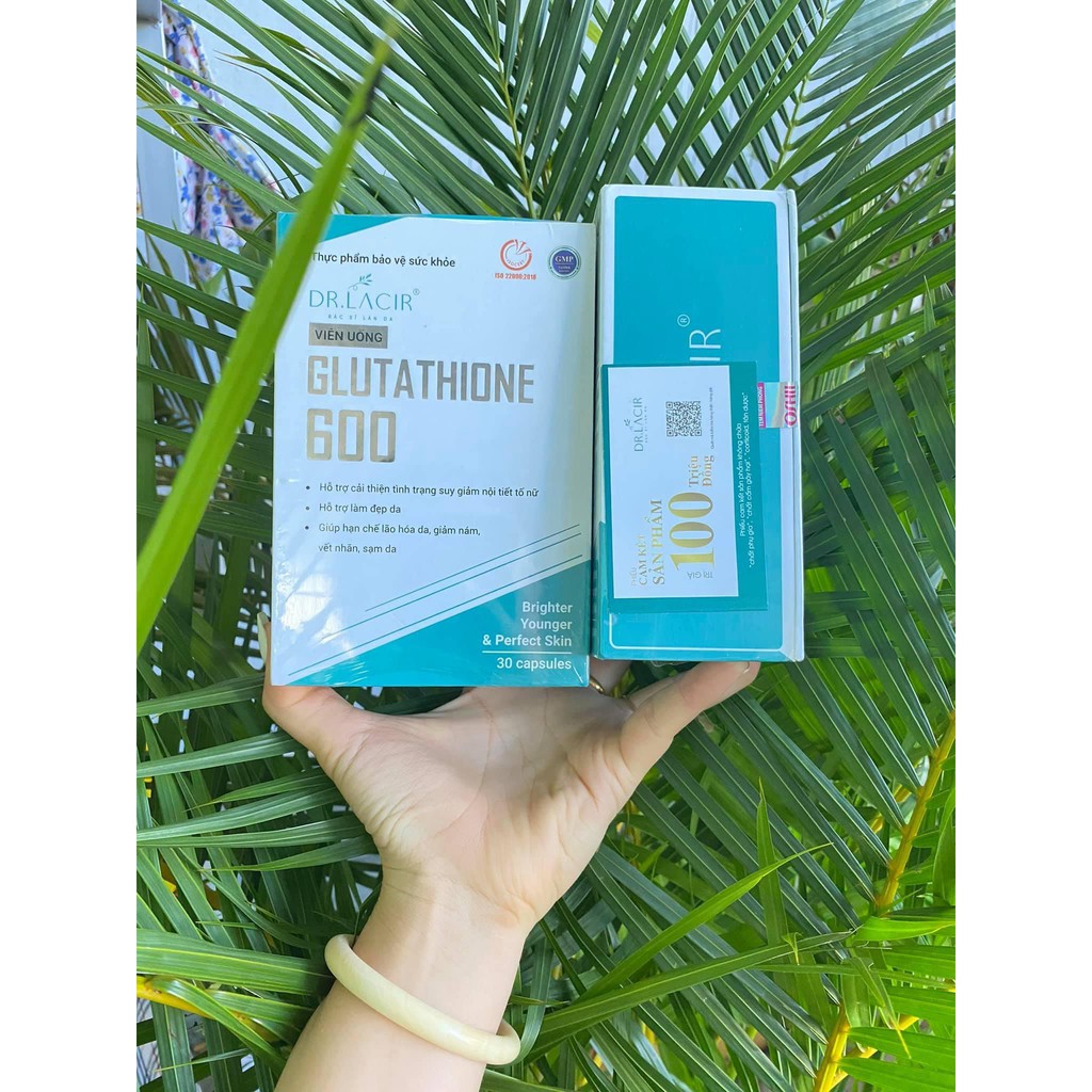 VIÊN Dr Lacir UỐNG TRẮNG DA NGỪA NÁM GLUTATHIONE 600 | BigBuy360 - bigbuy360.vn