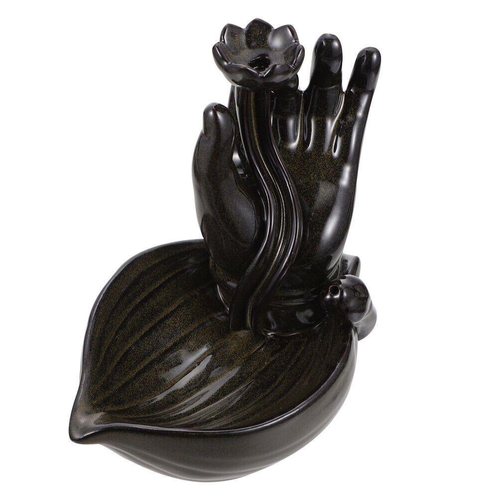 LAKAMIER Đế Đốt Trầm Hương Bằng Sứ Thủ Công Tinh Xảo Có Giá Đỡ