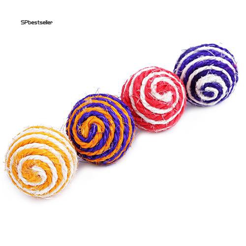 Quả bóng bện dây đồ chơi cho mèo