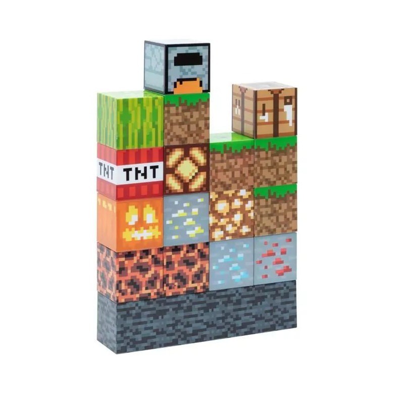 Đồ Chơi Đèn Phát Sáng Xây Dựng Các Block Minecraft