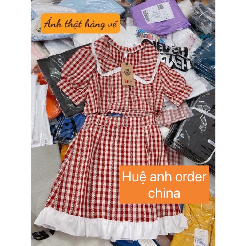 Set áo croptop kèm váy có lớp lót ( kèm hình thật) | BigBuy360 - bigbuy360.vn