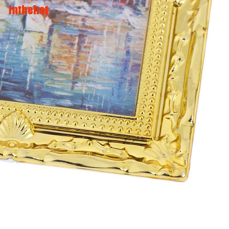 Khung Tranh Sơn Dầu Mini Tỉ Lệ 1: 12 Trang Trí Nhà Búp Bê