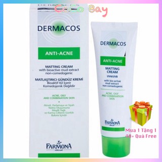 [ Hàng Air+Bill ] DERMACOS ANTI-ACNE MATTING CREAM - FARMONA kem GIẢM BÓNG NHỜN NGỪA MỤN 50ml