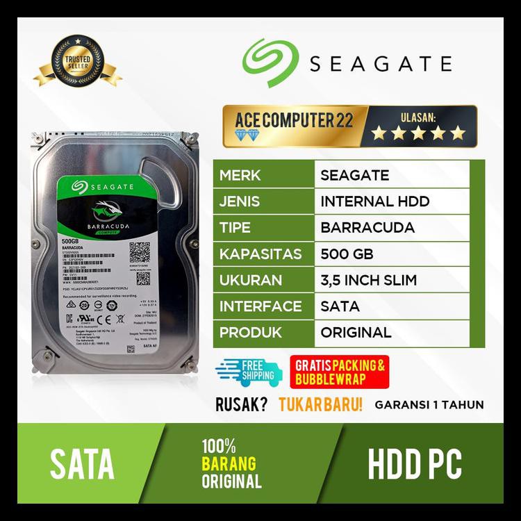Ổ Cứng Hdd Pc Seagate 500gb Sata Barracuda Mã 812