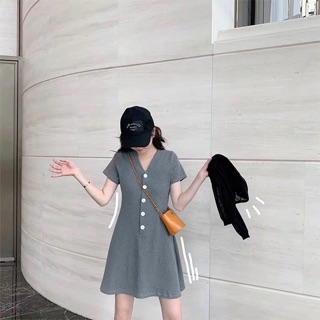 Váy cúc dọc bigsize