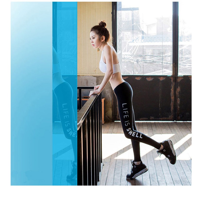 Quần bơi dài nữ, ôm vừa vặn (mẫu trơn và phối chữ)