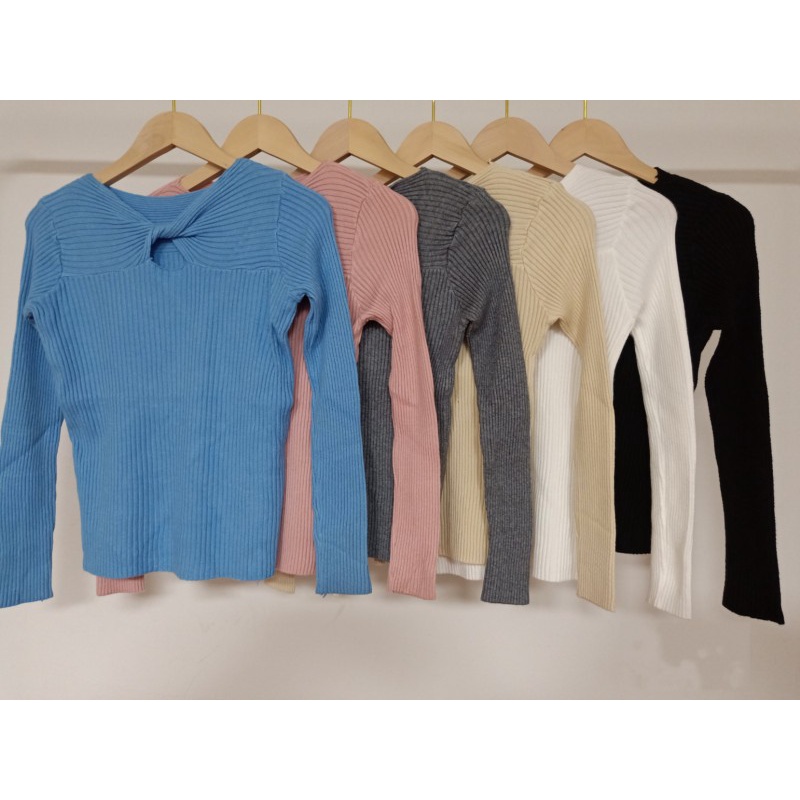 Áo len NZN tay dài cổ chữ V đơn giản thời trang xuân thu dành cho nữ