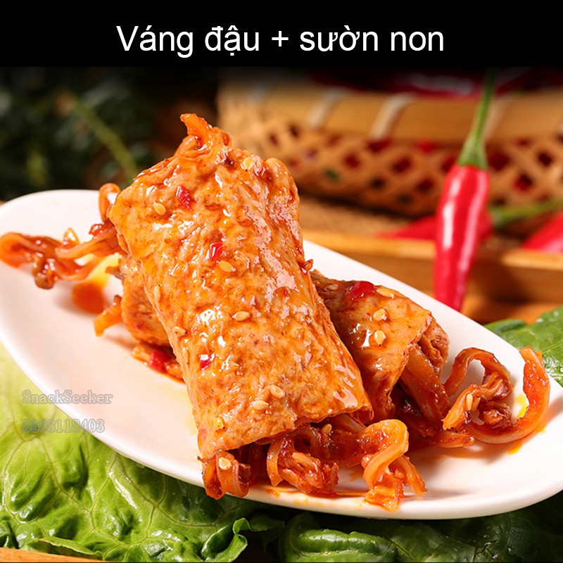 Đậu Phụ cay cuộn Sườn Sụn siêu ngon - Đồ Ăn Vặt Trung Quốc - Snackseeker | BigBuy360 - bigbuy360.vn