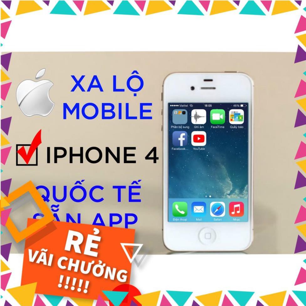 [HOT] Điện thoại iphone 4 quốc tế CÀI SẴN APP | BigBuy360 - bigbuy360.vn