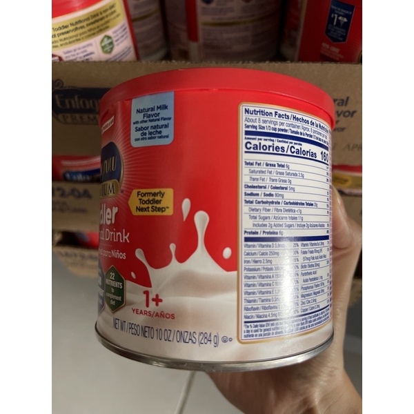 Sữa Enfagrow Toddler Nutrition Drink nắp đỏ vị sữa -284g