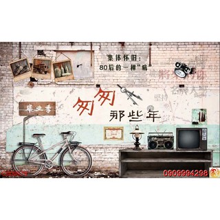 TRANH DÁN TƯỜNG 3D COFFE, TRÀ SỮA, CÀ PHÊ