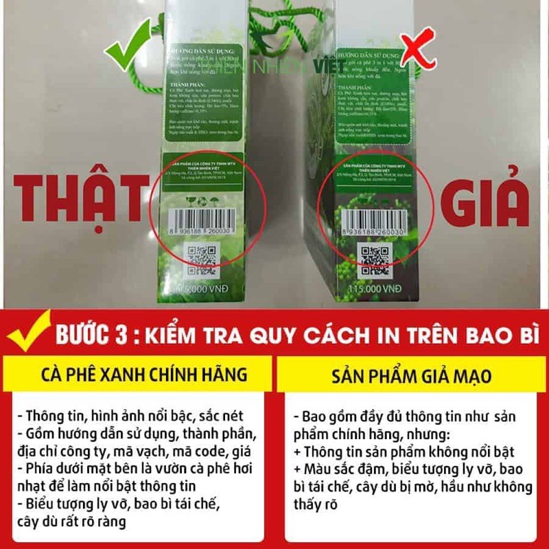 Cà Phê Xanh giảm cân kháng mỡ chính hãng hộp 10 gói