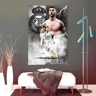 Tranh Dán Tường Cầu Thủ Bóng Đá Kích Thước 60*40 Hình SERGIO RAMOS