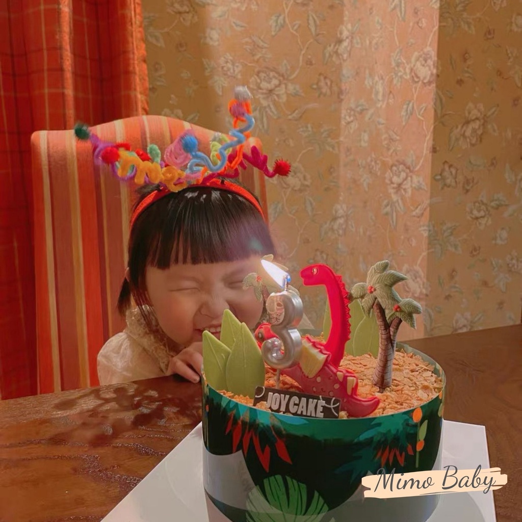 Bờm cài sinh nhật hình Pháo Bông đáng yêu cho bé Mimo Baby BD34