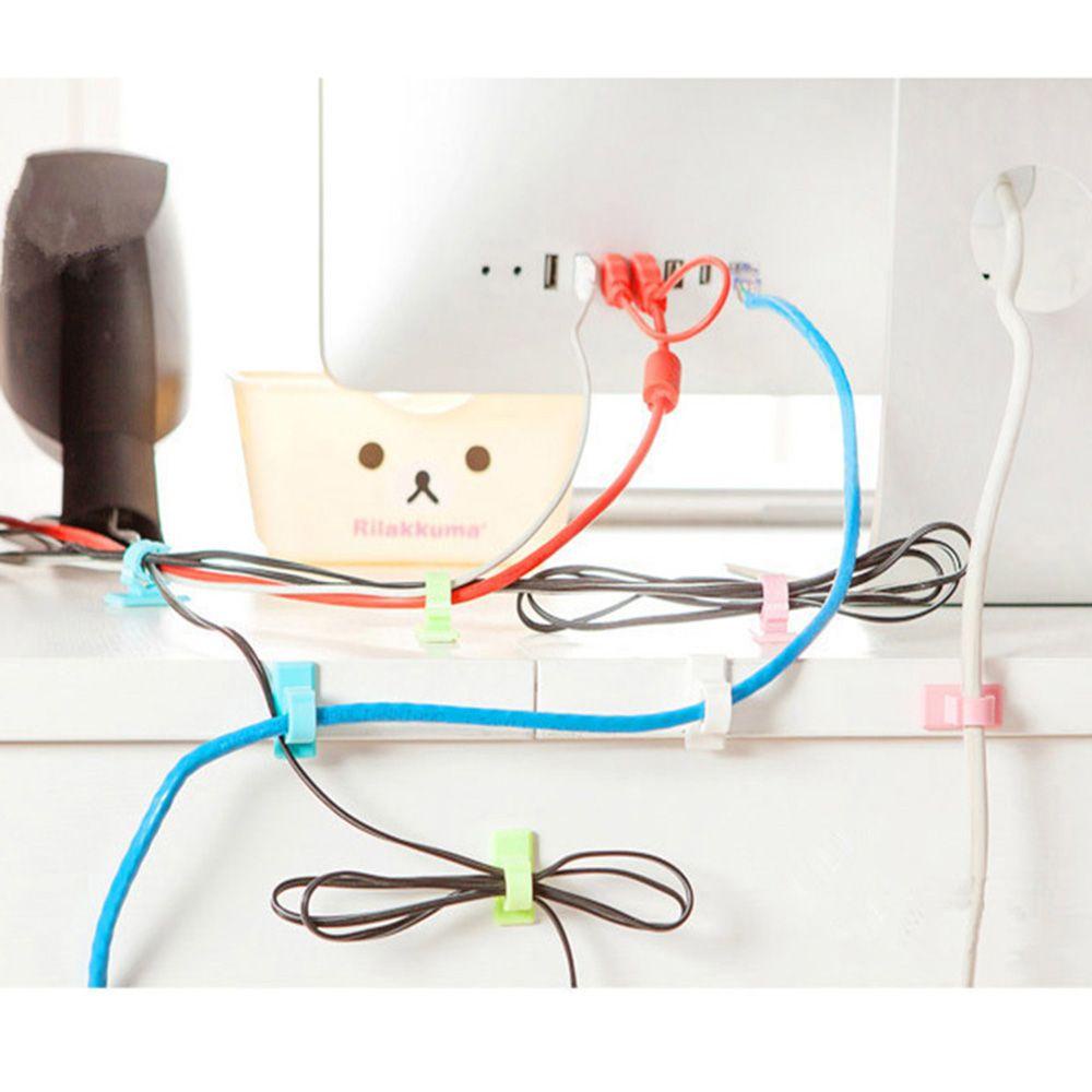 [COD] Giá Đỡ Dây Cáp / Tai Nghe Để Bàn Đa Năng Nhiều Màu Sắc Sắp Xếp Gọn Gàng|Kẹp Cố Định Chuyên Dụng Chất Lượng