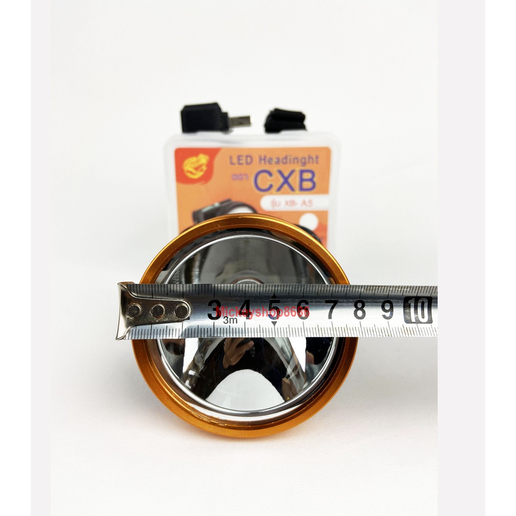 Đèn pin đội đầu CXB A5 LED 100W chống nước kín nước siêu sáng Ánh sáng vàng và trắng (HÀNG CHUẨN)