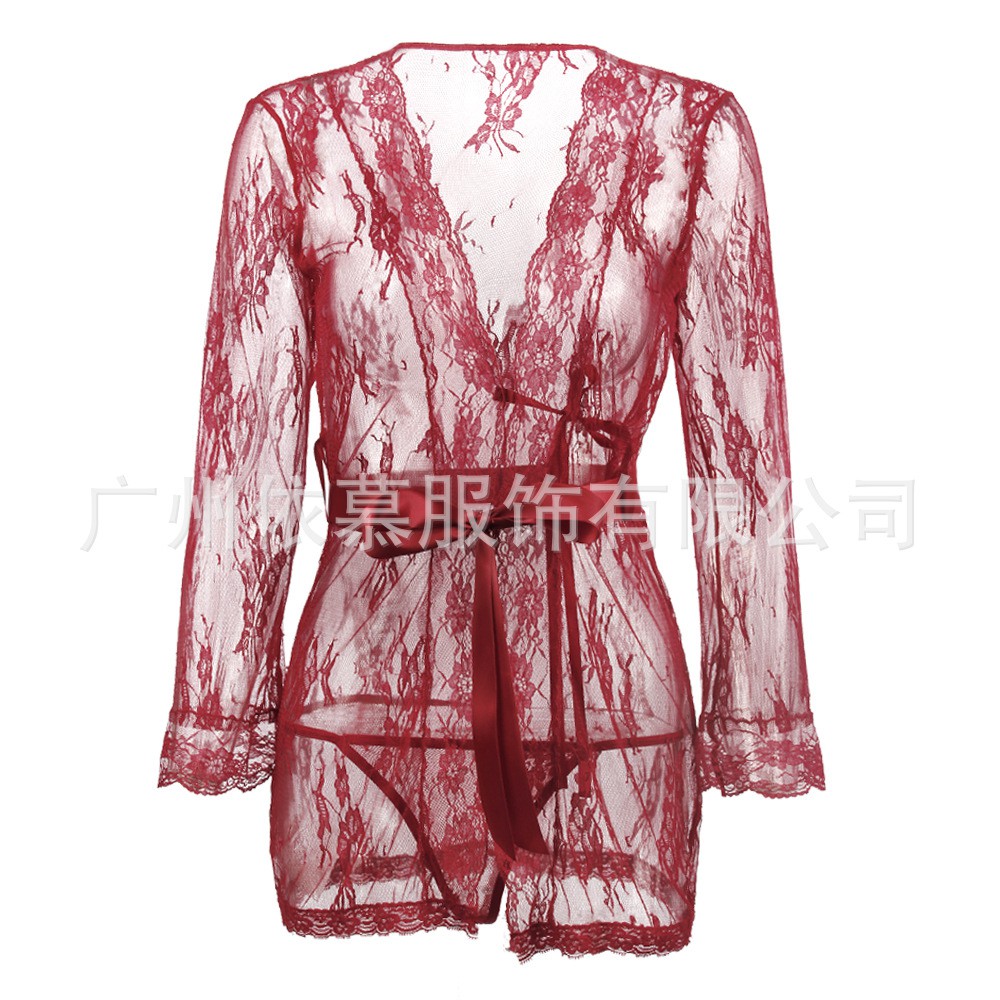 Áo choàng ngủ Cadigan phong cách Âu Mỹ cực quến rũ | BigBuy360 - bigbuy360.vn