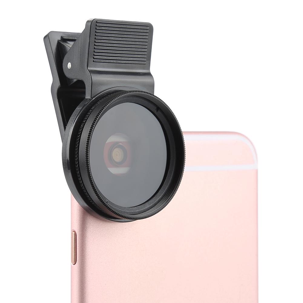 Wow2buy 37mm CPL Filter Circular Polarizer Lens +Protective Cap For Cell Phone