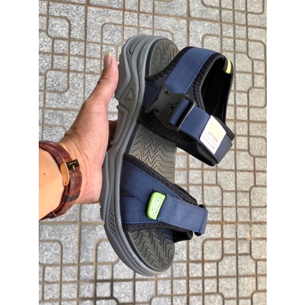 Giày sandal quai hậu nam nữ Trido cao cấp quai ngang đi êm, siêu nhẹ, khoá zip - HÌNH CHỤP THẬT