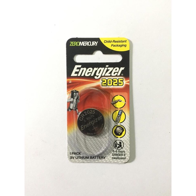 Pin CR2025 Energizer Lithium 3V Chính Hãng Vỉ 1 Viên