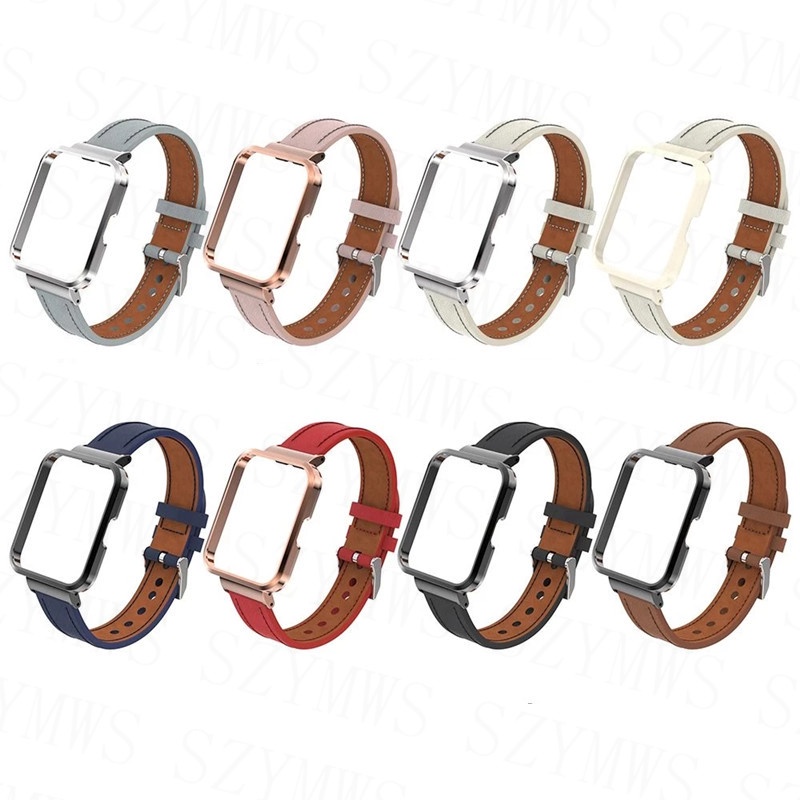 Dây Đeo Bằng Da Thay Thế Cho Đồng Hồ Thông Minh Xiaomi Mi Watch Lite / POCO 3 / 3 Active / 2 Lite