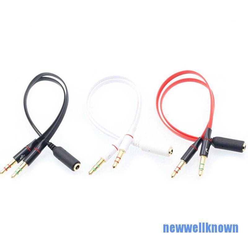 1 Đầu Cắm Âm Thanh Tai Nghe 2 Jack 3.5mm Newwellknown 0610
